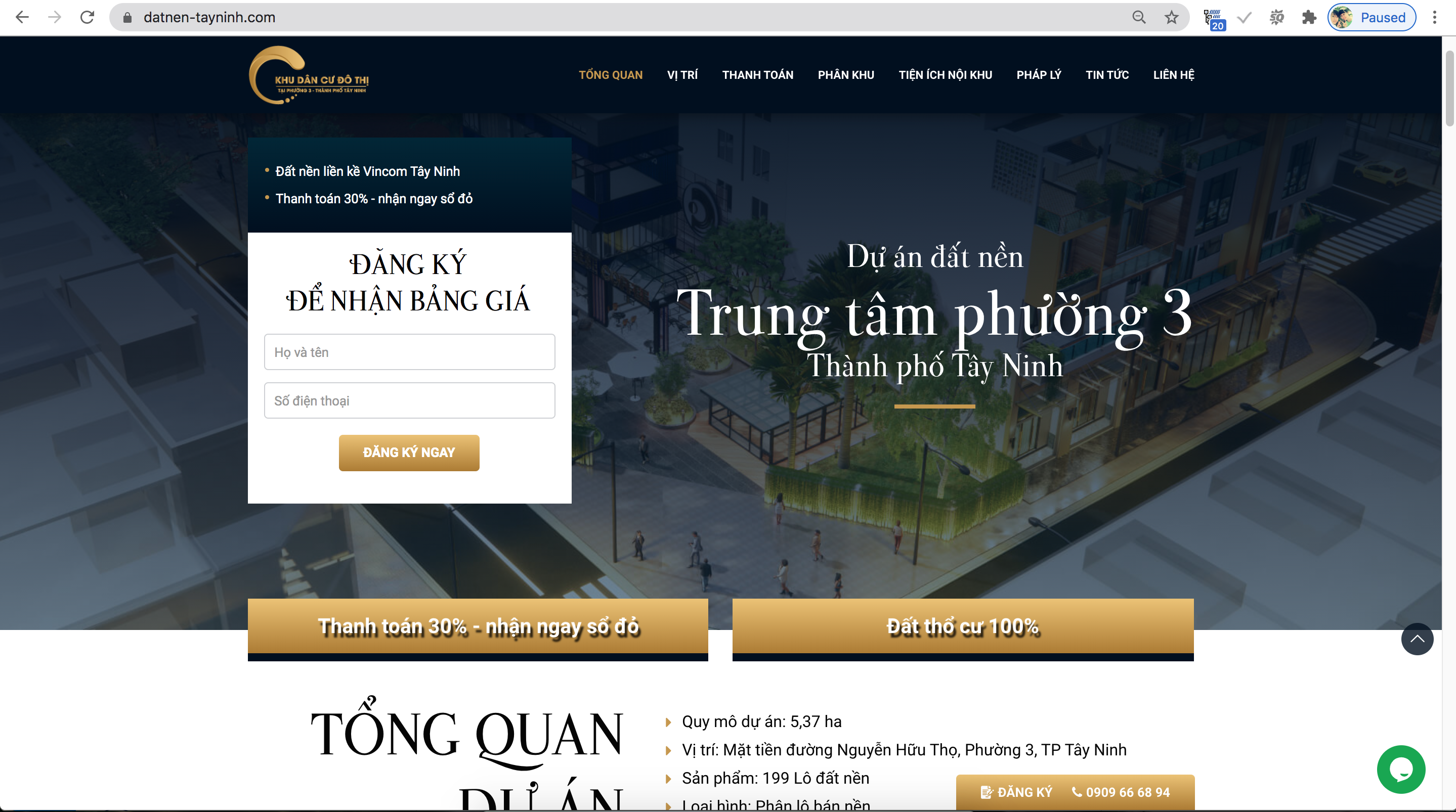 landing page bất động sản, landing page cho bất động sản